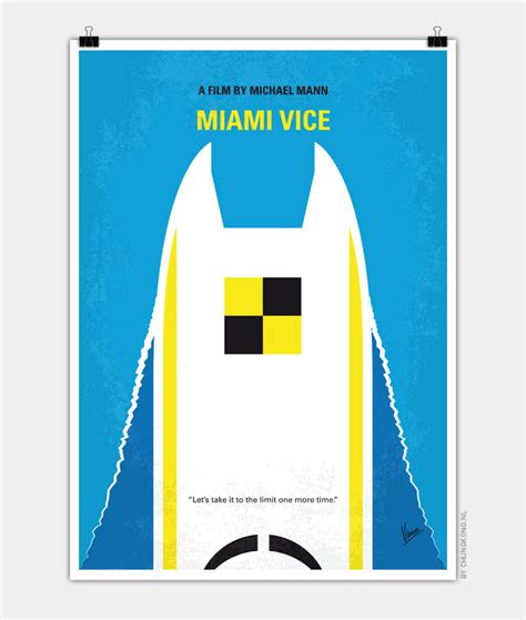 No351 My MIAMI VICE minimal movie poster | CHUNGKONG