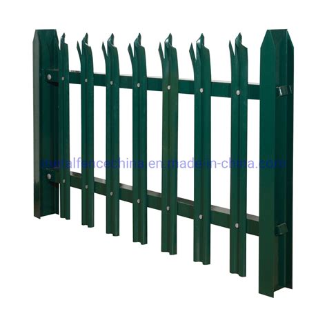 Wholesale Black Powder Coated W Pale Steel Palisade Security Fencing