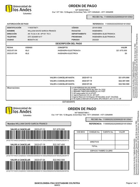 Recibo Pago Pdf