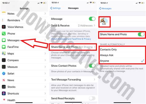 how to change profile picture on text message iphone