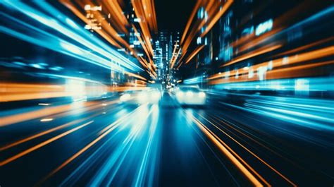 Premium Photo | Nighttime city motion An abstract depiction of urban ...