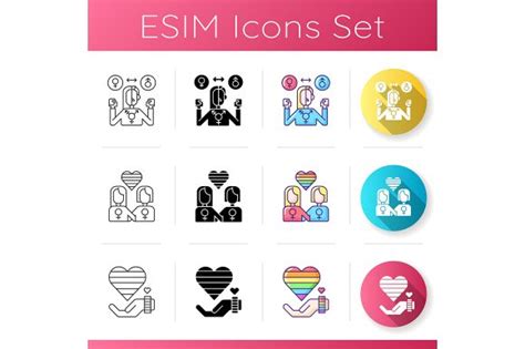 Gay Symbolics Icons Set Graphic By Bsd Studio Creative Fabrica