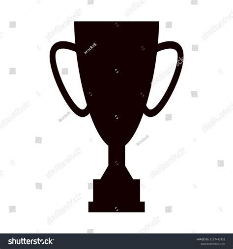 Trophy Cup Award Cup Silhouette Winner Stock Vector Royalty Free