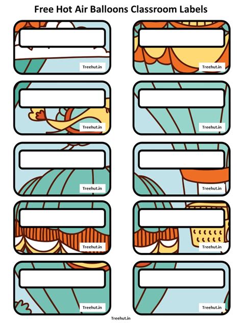 Free Hot Air Balloons Bulletin Board Decorations And Craft Printables 270