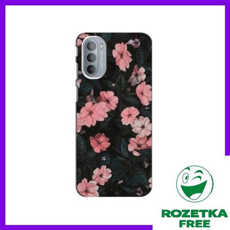 Чехол с картинкой Цветов для Motorola MOTO G31 / Чехлы розовые цветы на ...