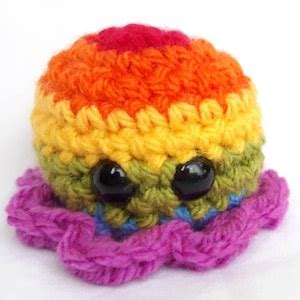 LGBT Crochet Octopus Pride Flag Lesbian Bisexual Transgender Pansexual Non Binary