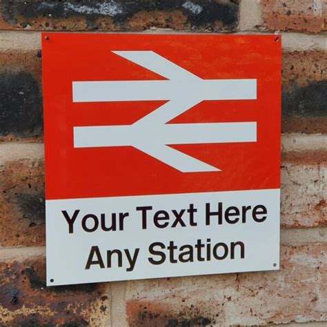 Customised Station Sign 20x20cm Loco Fleet Shop