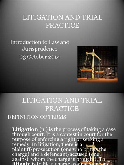 Litigation And Trial Practice Pdf Witness Lawsuit