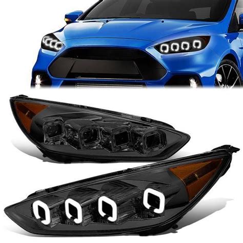 15 18 Ford Focus LED Sequential Turn Signal Projector Headlights