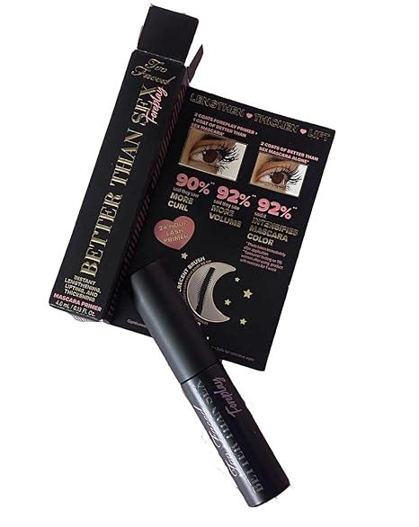 Amazon Too Faced Mini Better Than Sex Foreplay Mascara Primer Deep Black Beauty
