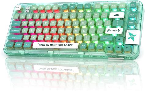 Yunzii Ck Wireless Hot Swappable Mechanical Keyboard Transparent Acrylic Gasket Mounted