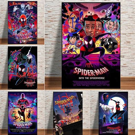 Spiderman Spider Verse Poster Wall Art Prints Poster Spider Man