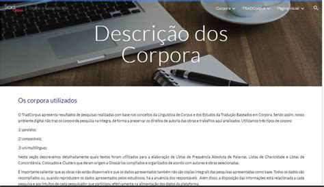 Descrição dos corpora Fonte Desenvolvida pelas autoras 2021