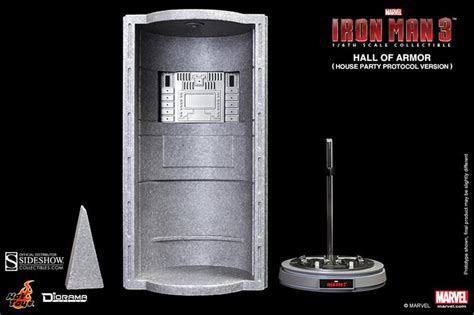 Hot Toys Hall Of Armor Single Piece Iron Man Sixth Scale Figure Environment