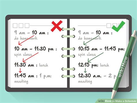 How to Make a Schedule (with Pictures) - wikiHow