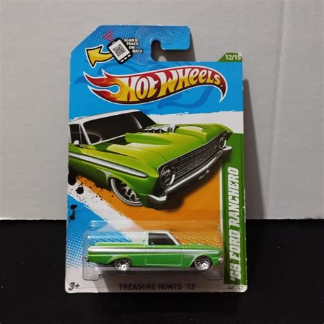 Hot Wheels 65 Ford Ranchero Green White Regular T Hunt Treasure Hunt Series Shopee