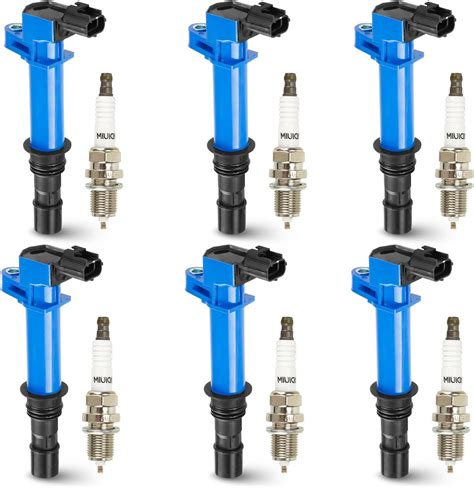 Hurotoms 6PCS Ignition Coil Pack And 6PCS Iridium Spark Plug Compatible