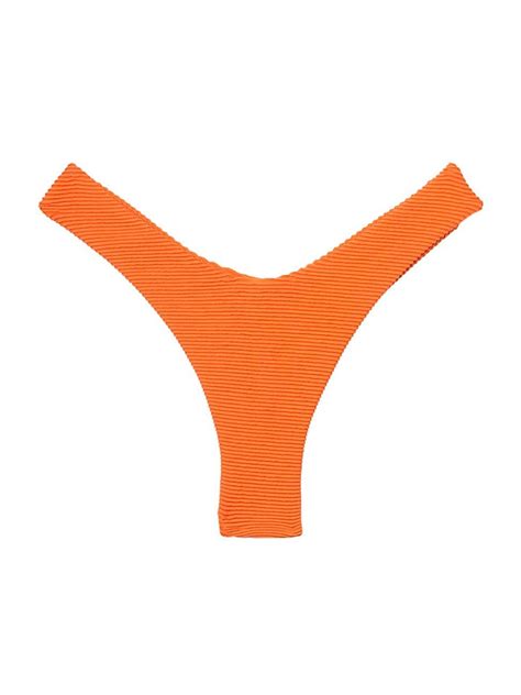 VIX PAULA HERMANNY Women S Kayla Giulia Cheeky Bikini Bottom Tangerine