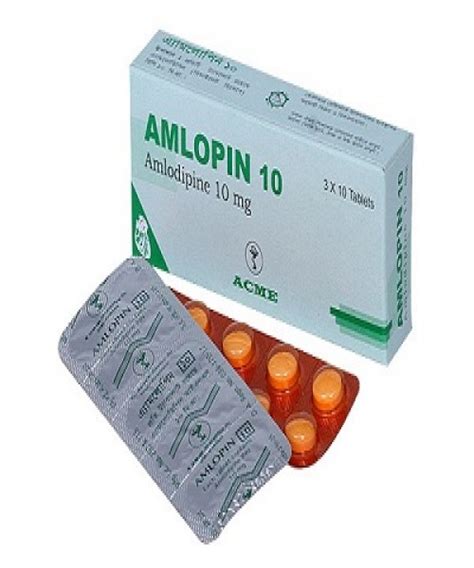 Amlopin 10 Mg Tablet 10s Strip Online Pharmacy Bd