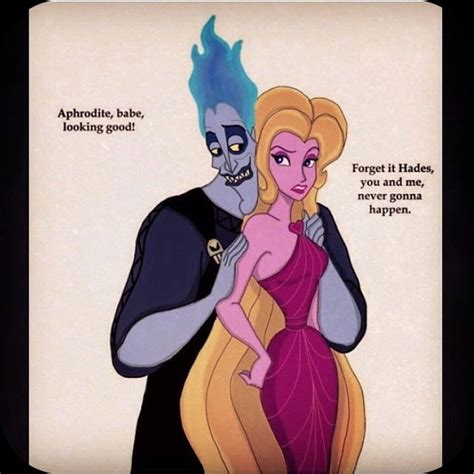 Hades & Aphrodite omg no | Disney movie characters, Disney funny ...