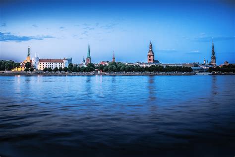 Riga Latvia, Panoramic Wall Art, Old Riga, City Skyline, Latvija Gift