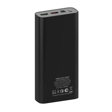 Power Bank HIPER FAST 20000 Black – HIPER