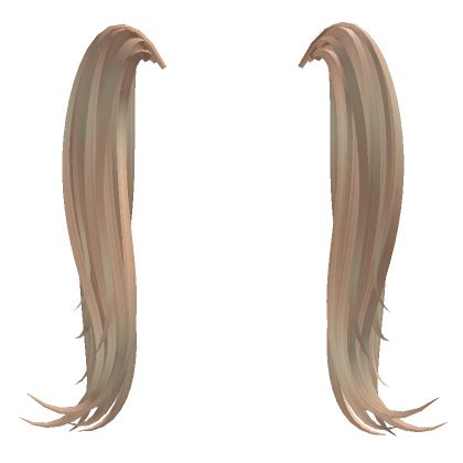 High Pigtail Hair Extension Blonde Roblox