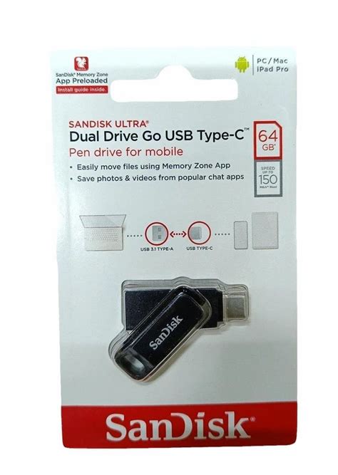 Sandisk 64gb Dual Drive Go Usb Type C At Rs 570piece Sandisk Usb Pen