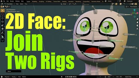 Merge This Smooth Blender 2d Face Rig With Your Character Youtube