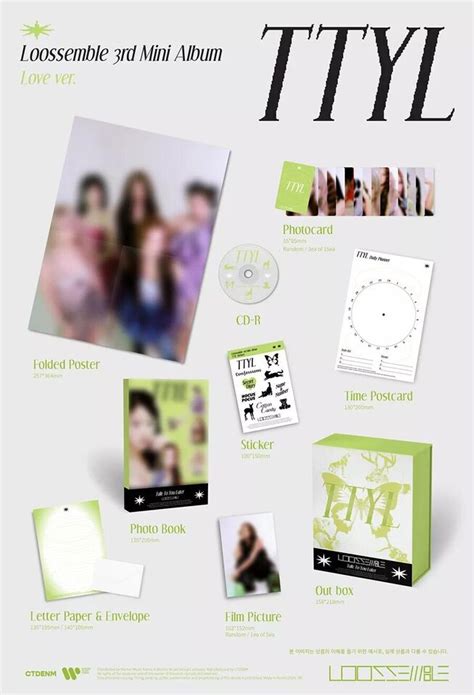 Loossemble Ttyl 3rd Mini Album Cdposterphoto Book4 Cardsticker