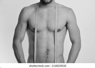 Athlete Messy Hair Measures Nude Body Stock Photo Shutterstock