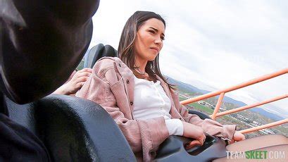 Aria Lee Flashing Her Bare Ass At The Theme Park Then Fucks At Home 12 Photos