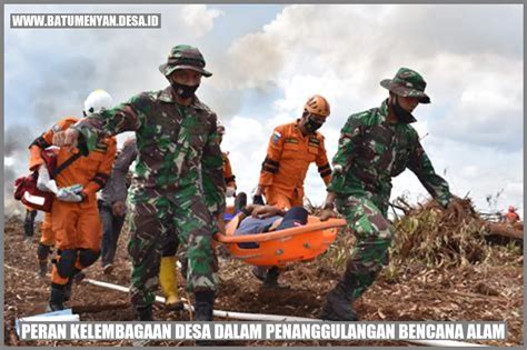 Peran Kelembagaan Desa Dalam Penanggulangan Bencana Alam Batu Menyan