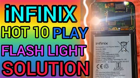 INFINIX HOT 10 PLAY FLASH LIGHT PROBLEM OK EASY TO REPAIR ANY SMART