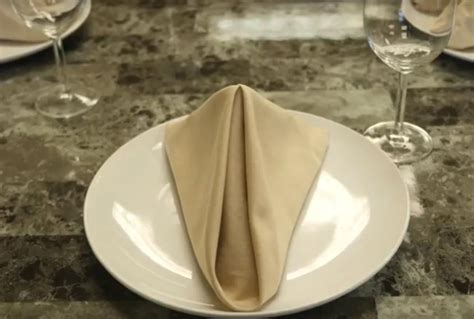 Pyramid Napkin Fold | FaveCrafts.com