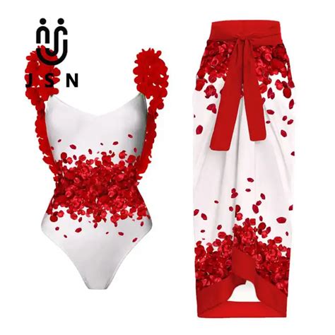Jsn Swimsuit Vendor Custom Logo Bikini One Piece Swimsuit Women Petal