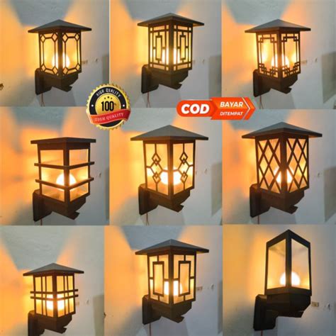 jual lampu tempel dinding teras penerangan aesthetic teras depan