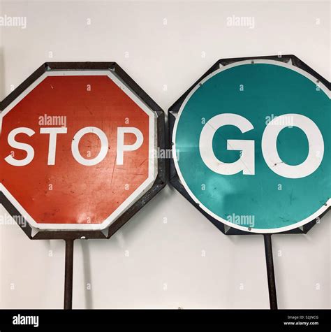 Stop Go Signs Hi Res Stock Photography And Images Alamy