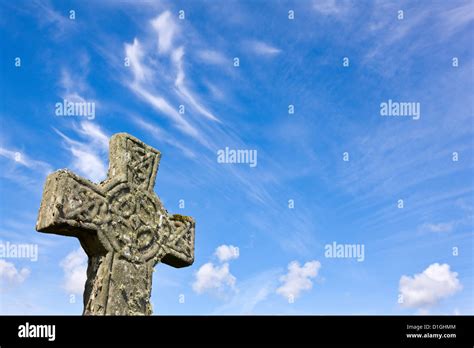Kildalton Church Celtic Cross On The Isle Of Islay Inner Hebrides