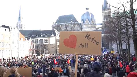 Proteste gegen AfD Bürgerdialog in Aachen Podcasts und Audios