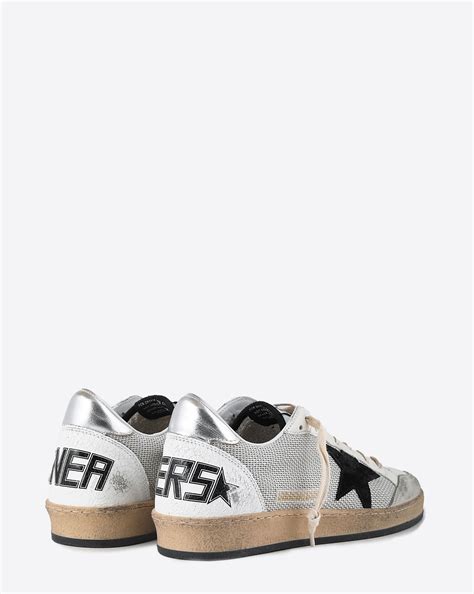 Golden Goose Homme Sneakers Ball Star – White Silver Black 81780