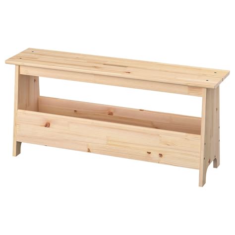 Perjohan Bench With Storage Pine 100 Cm Ikea