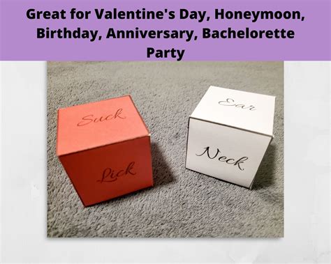 Dirty Dice Naughty Dice Adult Games Mature Game Printable Couples Game Etsy