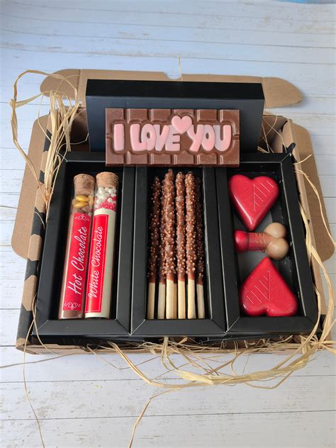 Hot Chocolate Gift Set Holiday Gift Box Adult Funny Chocolate Valentines Day Chocolate