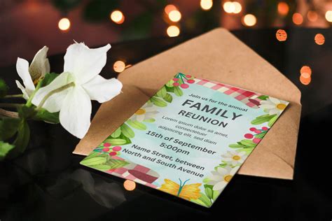 Family Reunion Invitation Template, Reunion Party Invitation, Editable ...