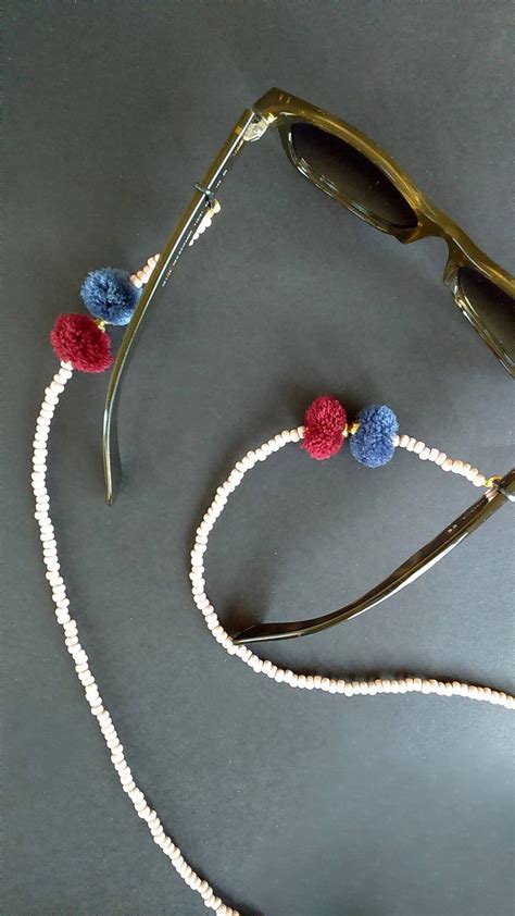 Sunglasses Necklace Beaded Sunglass Straps Sunglasses Etsy Eyeglass