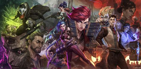 Download Arcane League Of Legends Characters Wallpaper