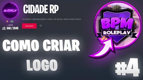 COMO CRIAR LOGO E BANNER ANIMADO PARA SERVIDOR DE FIVEM PT 4 Criar