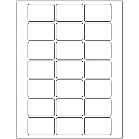 2.125” x 1.375” rectangle (21 per sheet), LR-2113-021 ...