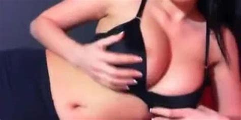 Busty Brunette On Webcam Teasing And Seducing While Playing With Dildo Tnaflix